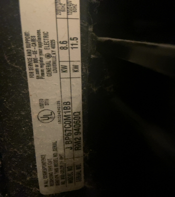 GE Oven repair in Canton, OH