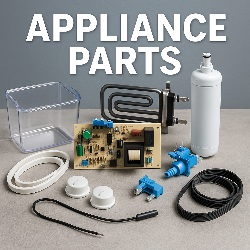 Appliance parts Louisville OH – refrigerator filters, dryer belts, washer pumps, oven elements, and control boards