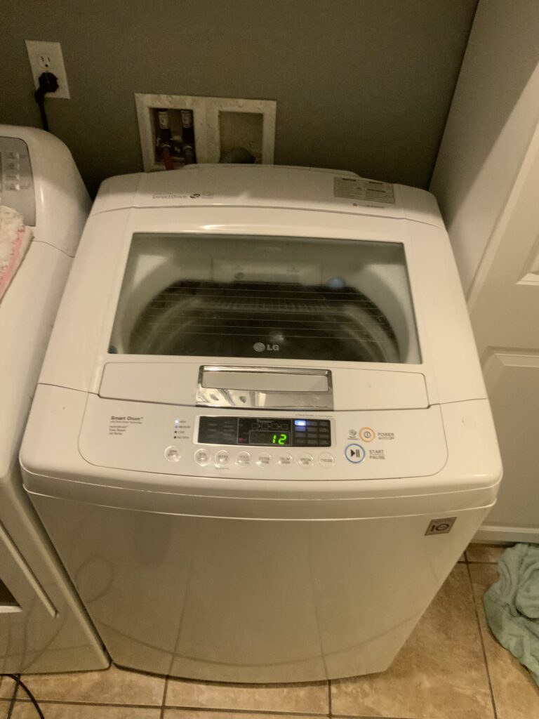 LG washer (WT1101CW) — Malvern, OH