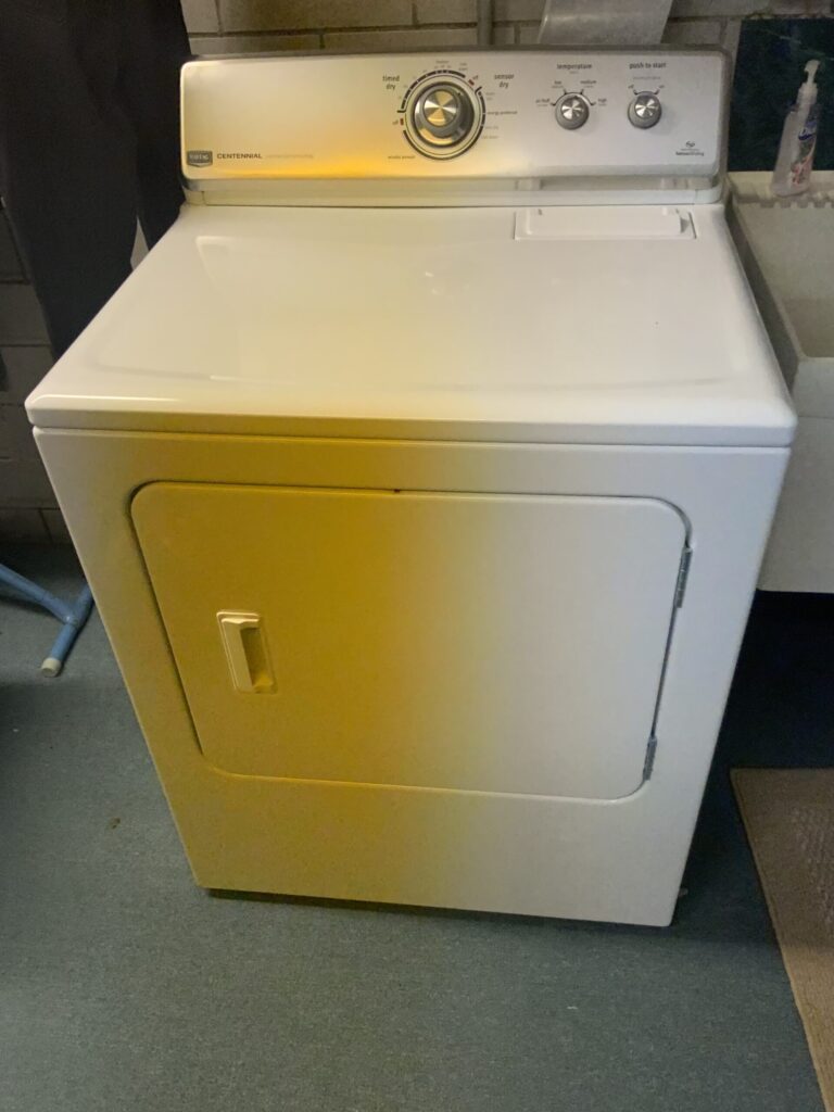 Maytag appliance (MEDC300XW0) — Louisville, OH