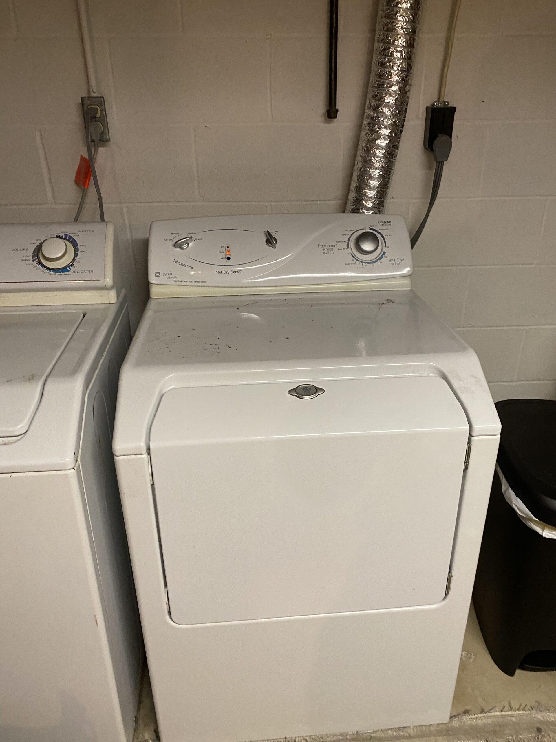 Maytag dryer MDE7400AYW repair in progress with parts replaced by Samuel Willhite in Massillon, Ohio.