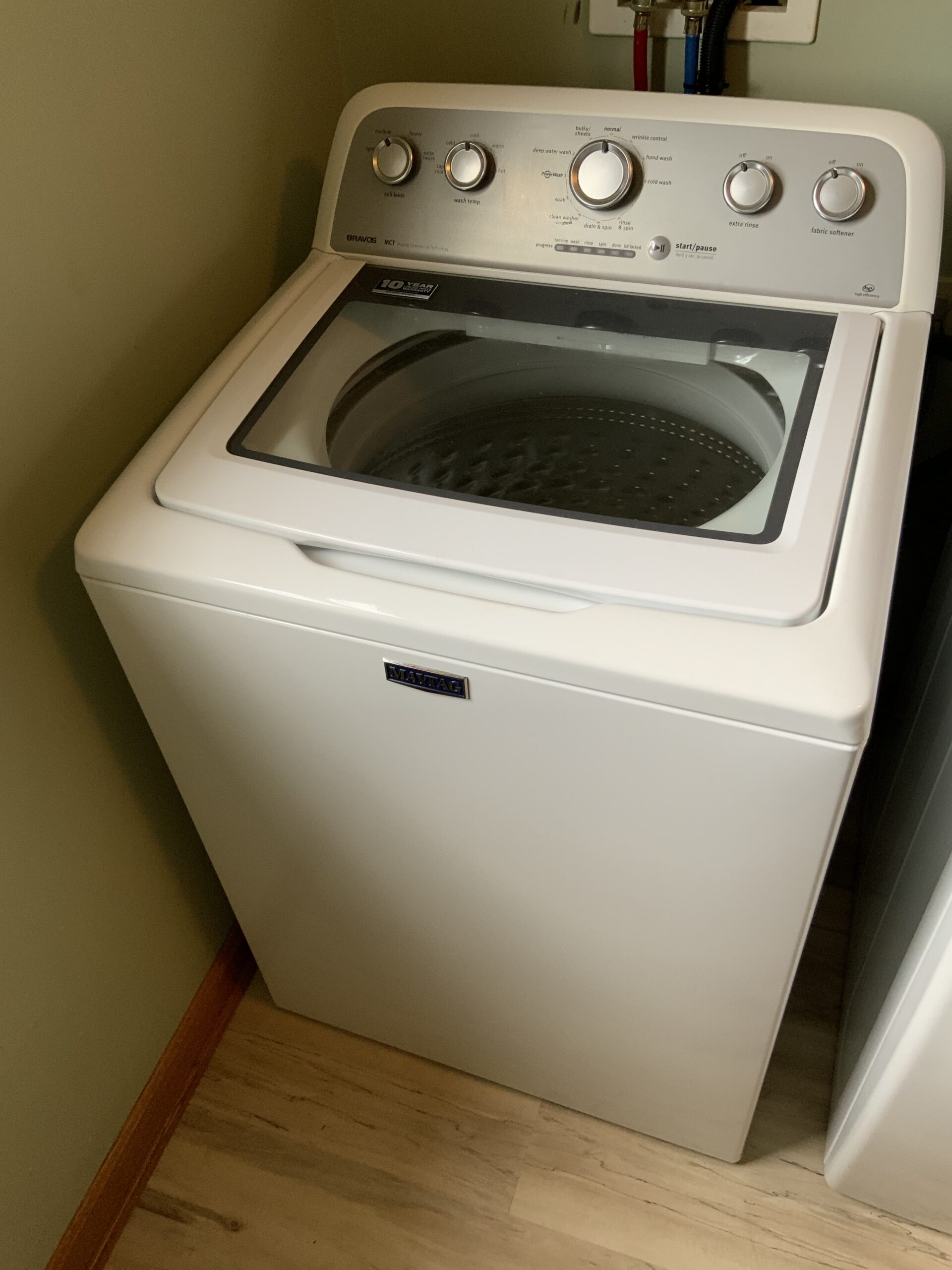 Maytag MVWX655DW0 washer repaired by Samuel Willhite in Louisville, OH.