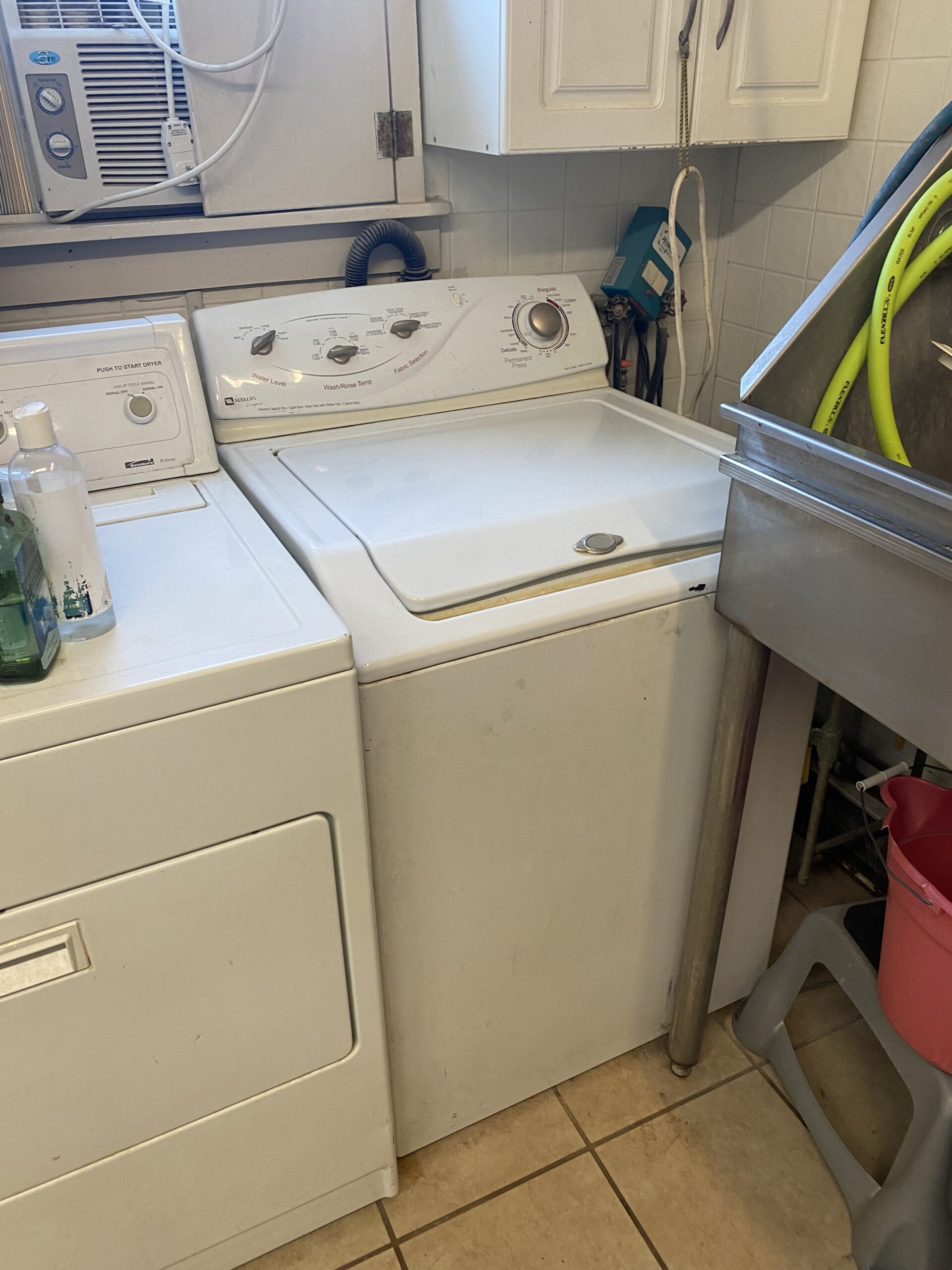 Repaired Maytag washer MAV6457AWW with new motor by Samuel Willhite in Carrollton, Ohio.
