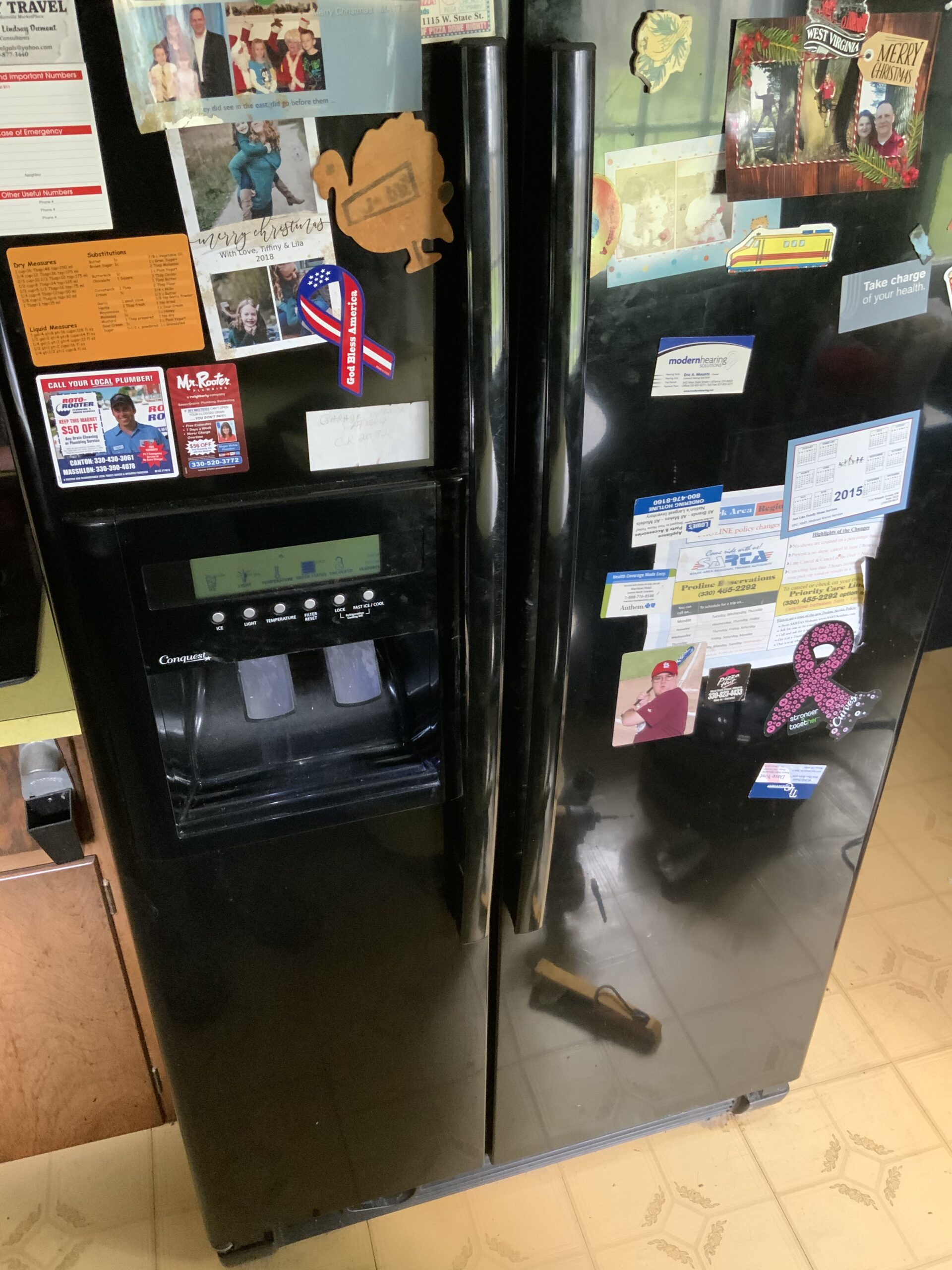 Whirlpool GD5RVAXVB02 refrigerator after service in Alliance.