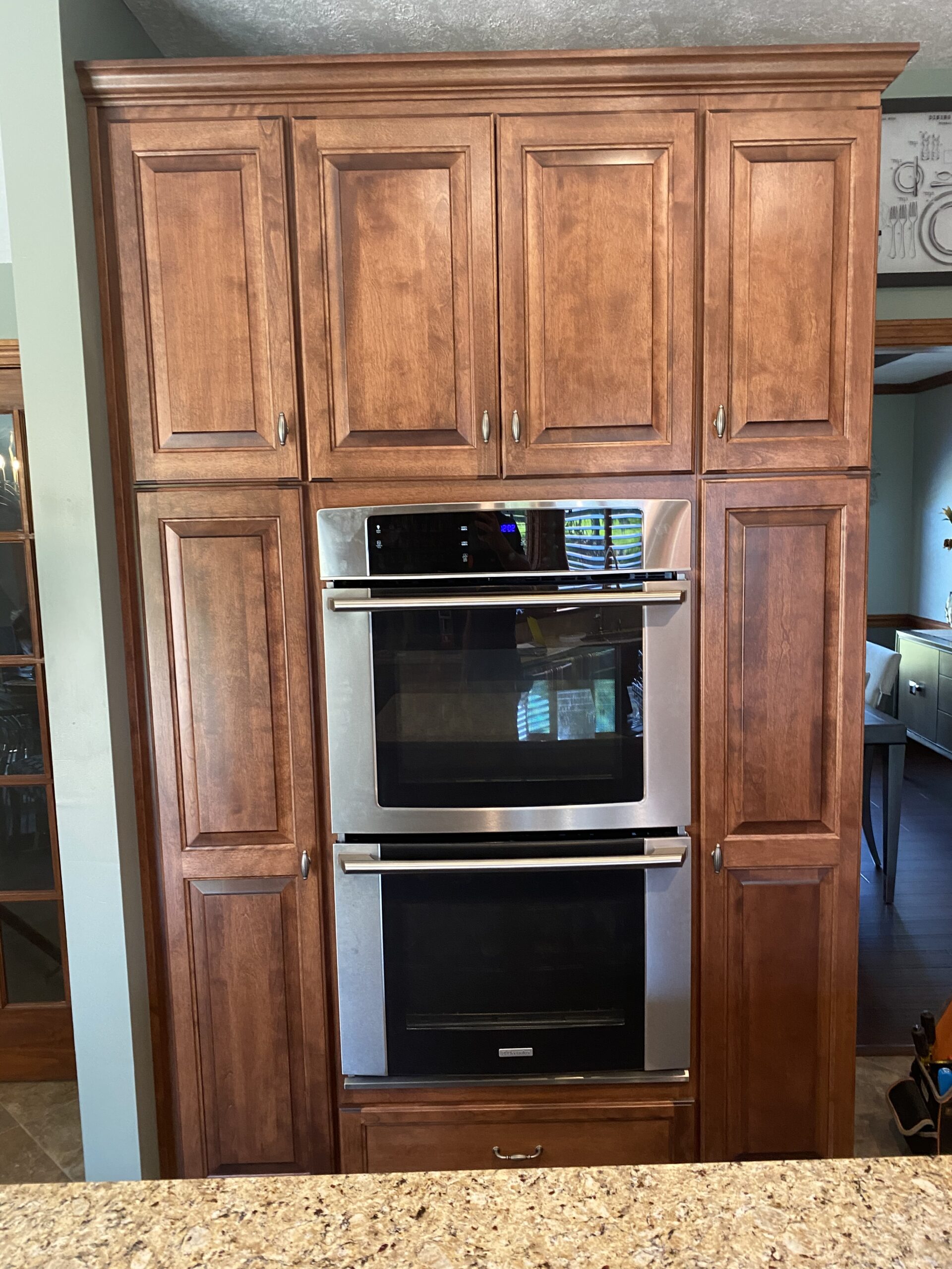 Technician Samuel Willhite repairing Admiral oven EW30EW65GS7 in Louisville, OH.