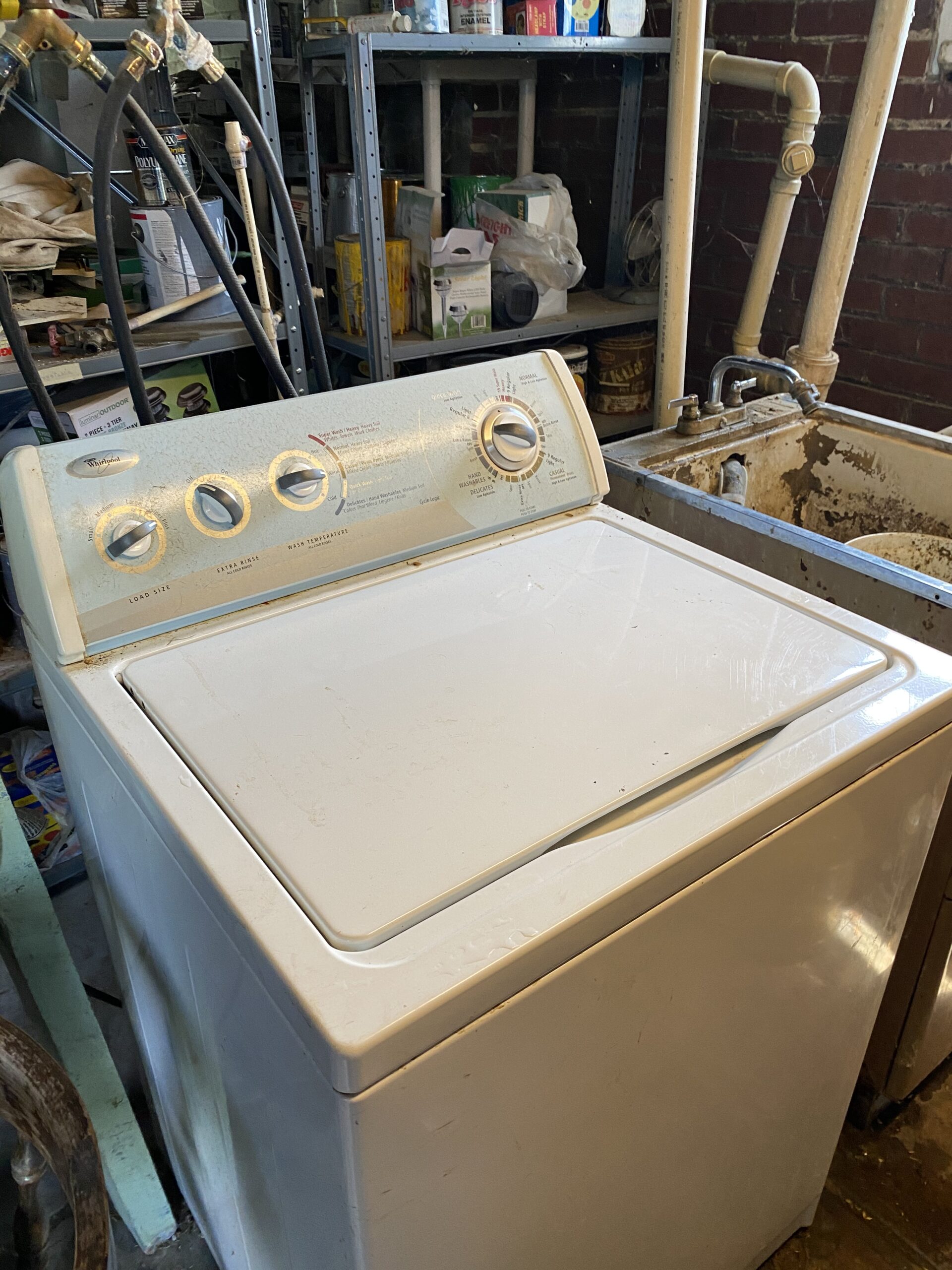 Whirlpool washer model WTW5520SQ0 with lid switch repair by Samuel Willhite in Paris, OH.