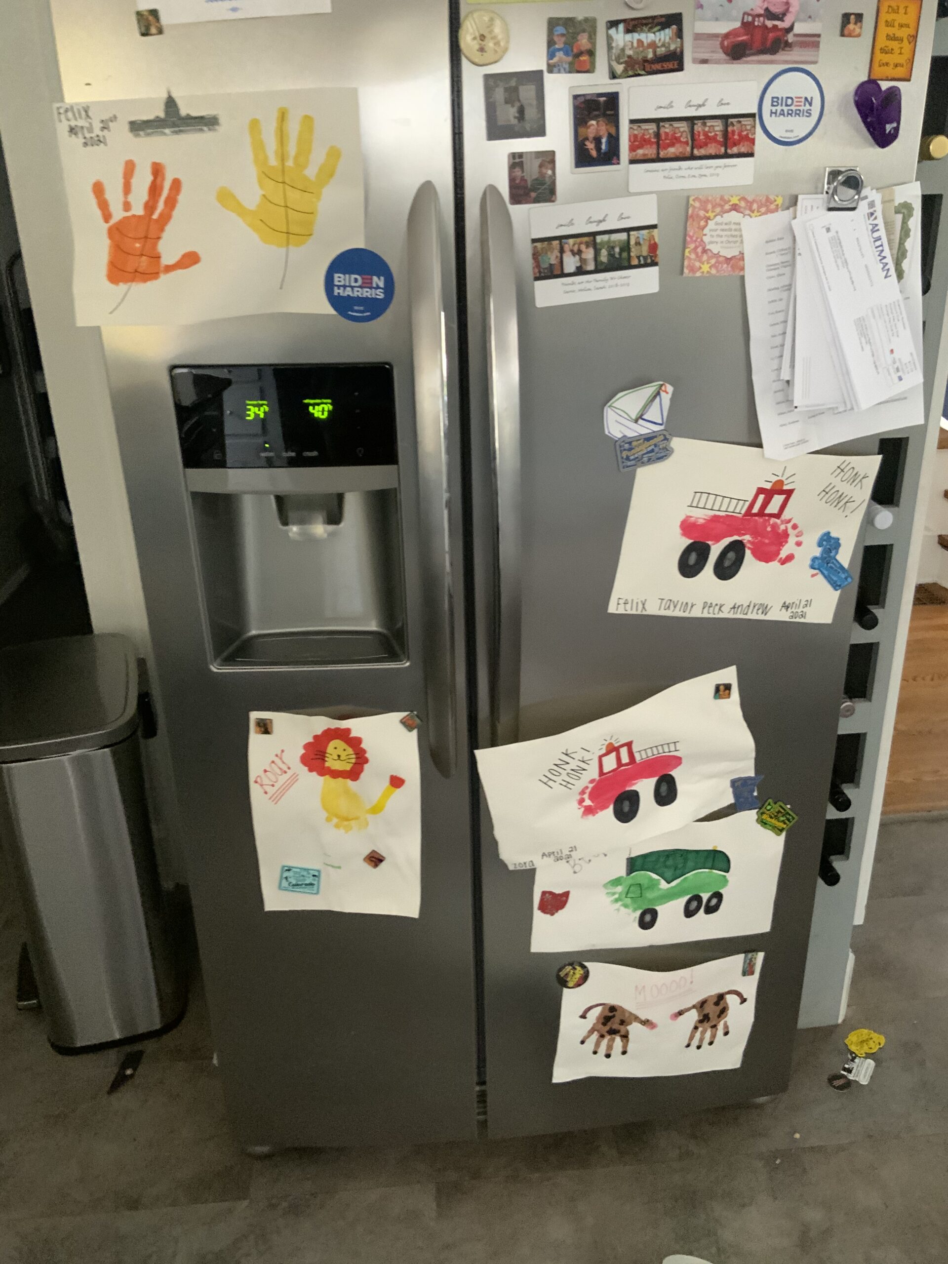 Admiral FGHC2331PF7 refrigerator repair on defrost drain in Canton, Ohio.