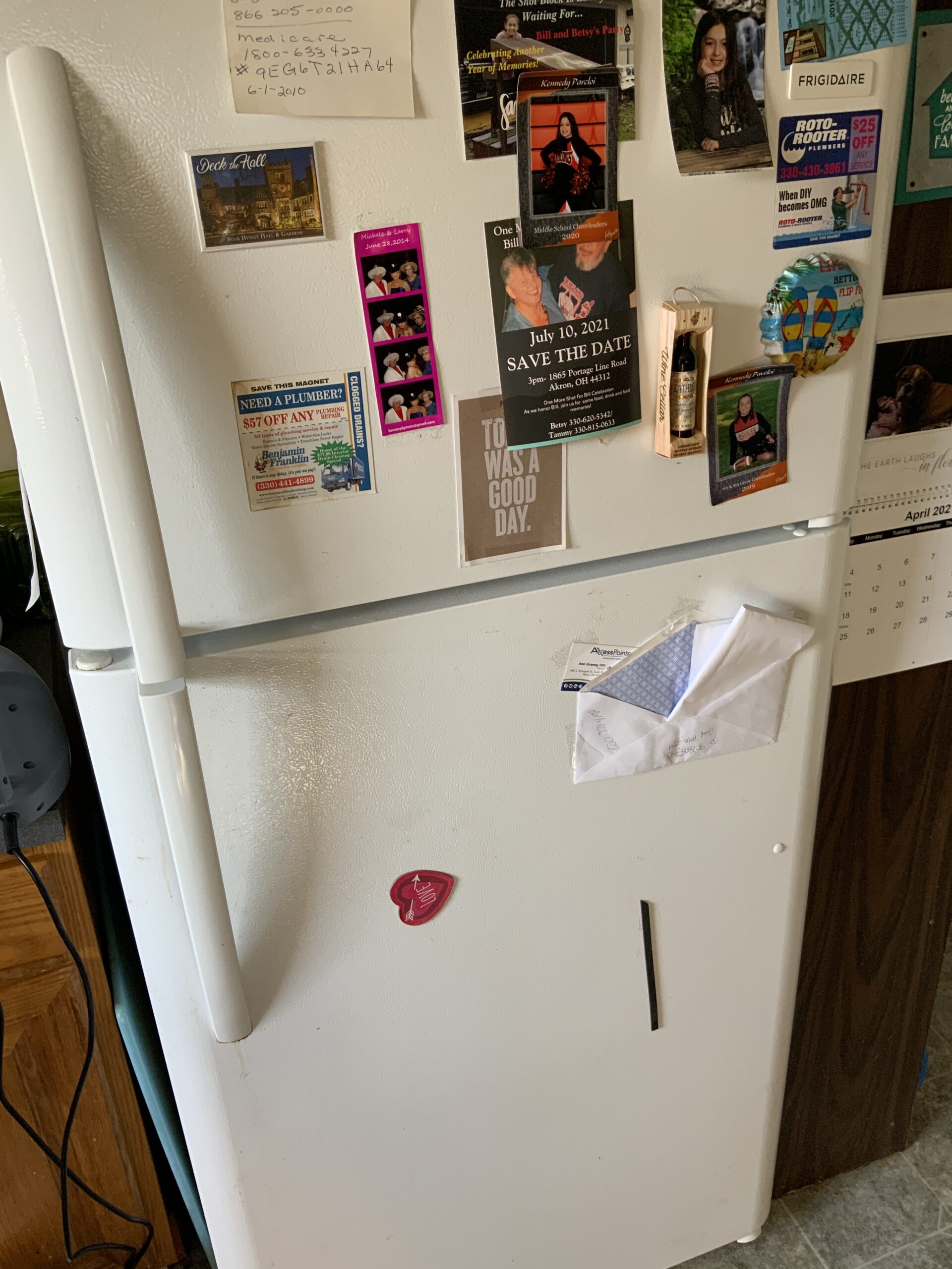 Frigidaire FFTR1814TW0 refrigerator with repaired door seal in Louisville.