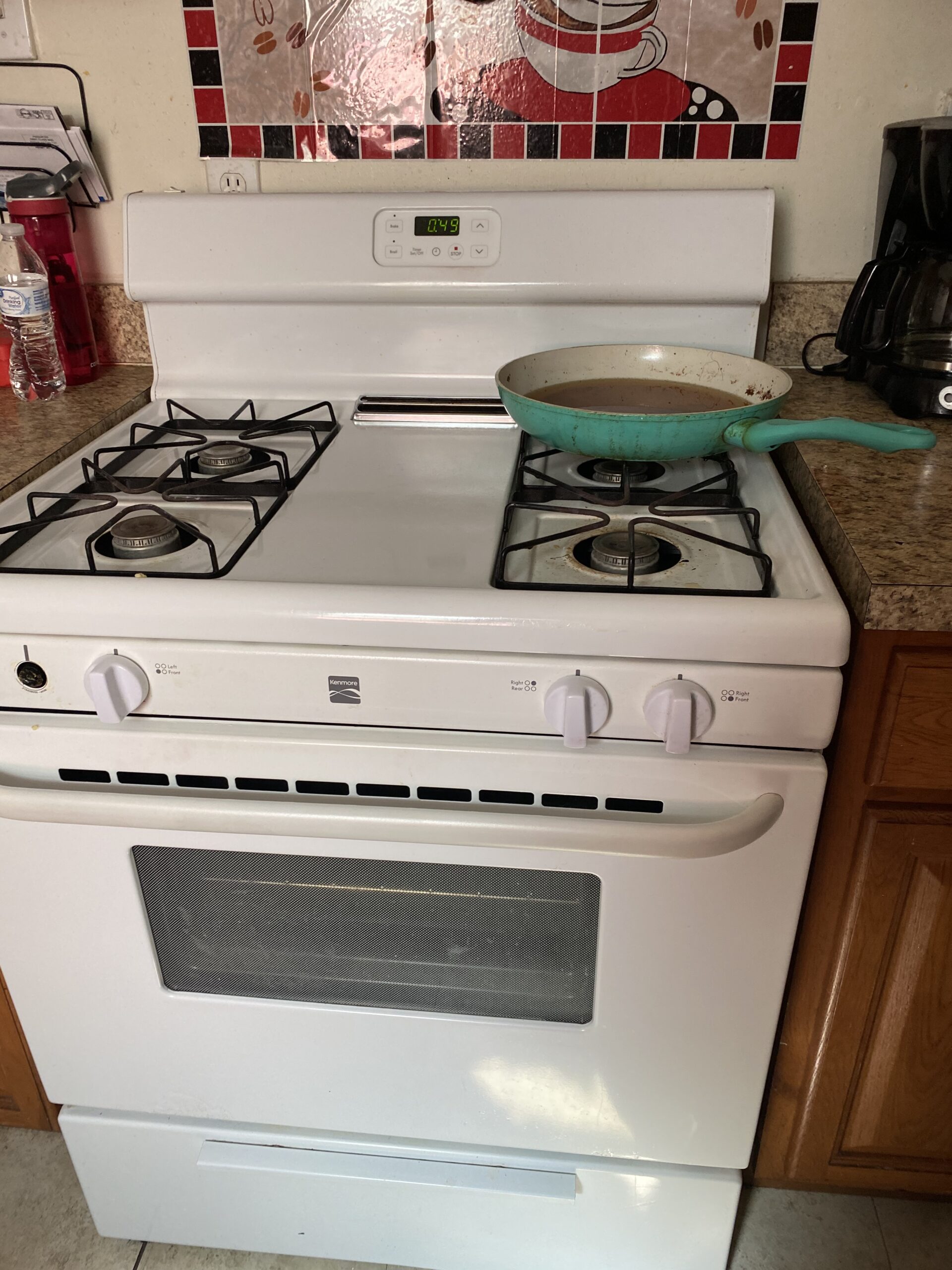Kenmore oven model 790.73032315 repaired in Akron, showing replaced bake igniter.