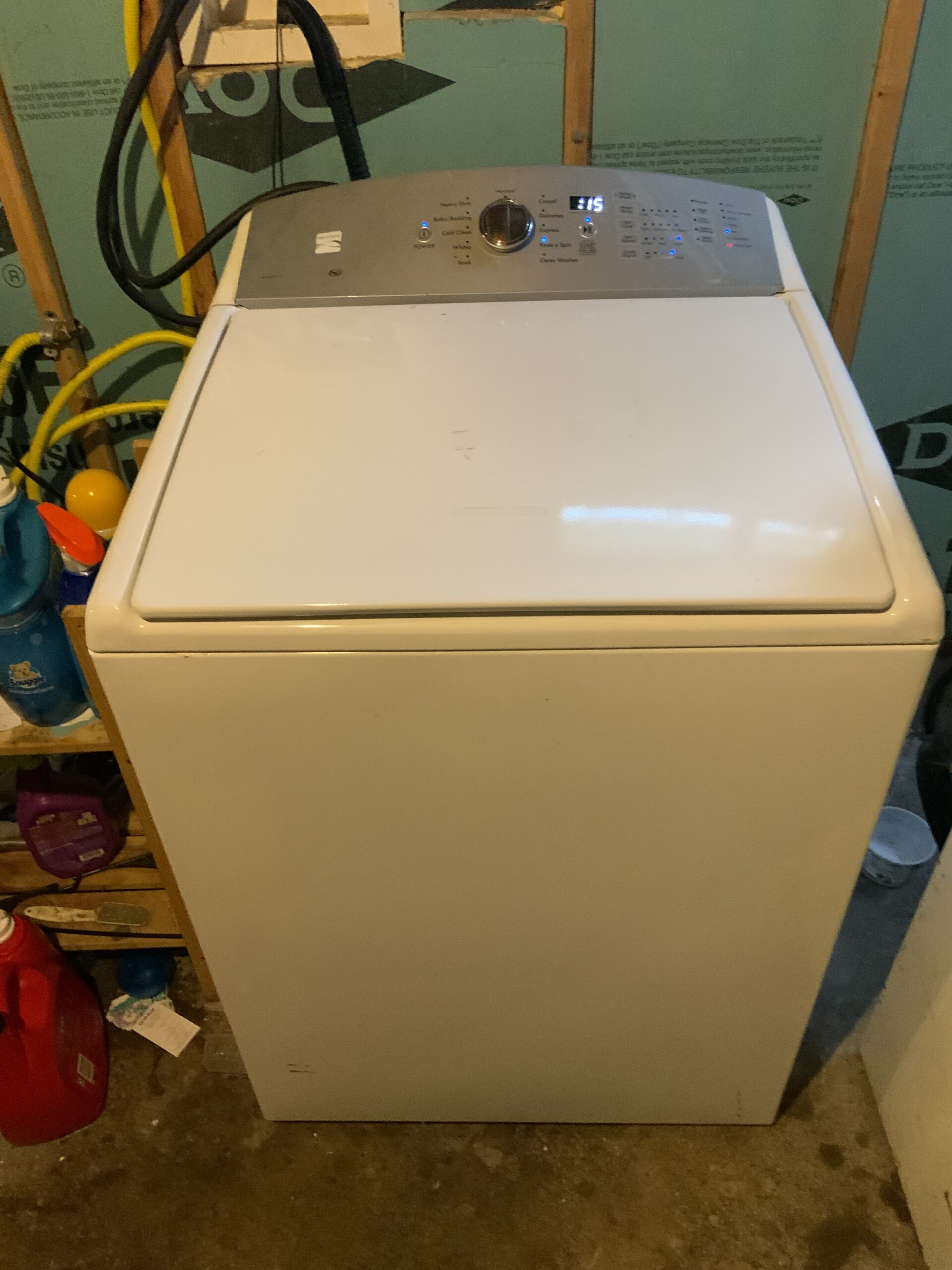 Kenmore washer model 110 with replaced lid switch by Samuel Willhite in Canton, Ohio.