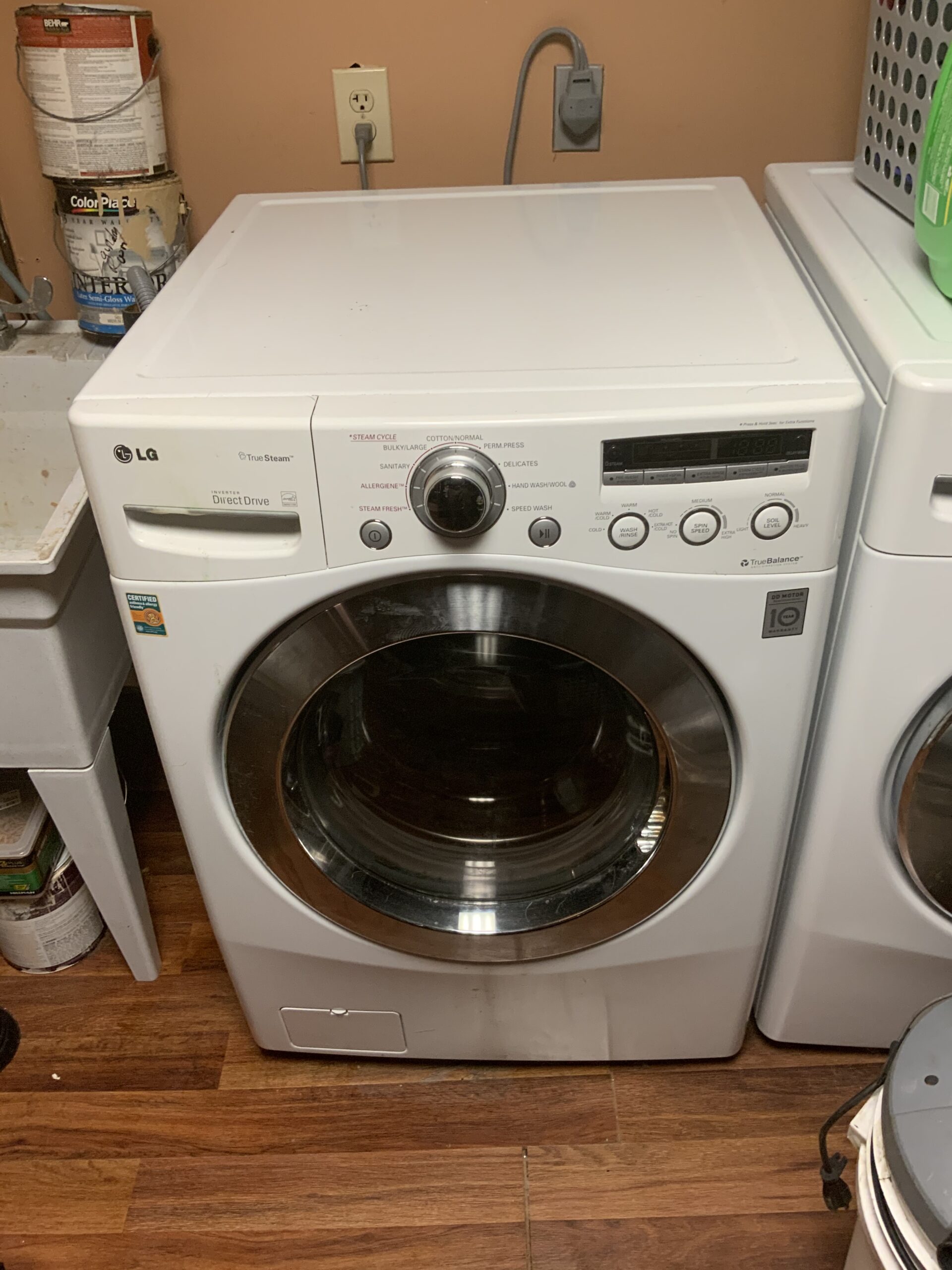 LG Washer WM2501HWA with new water pump in Canton, Ohio.