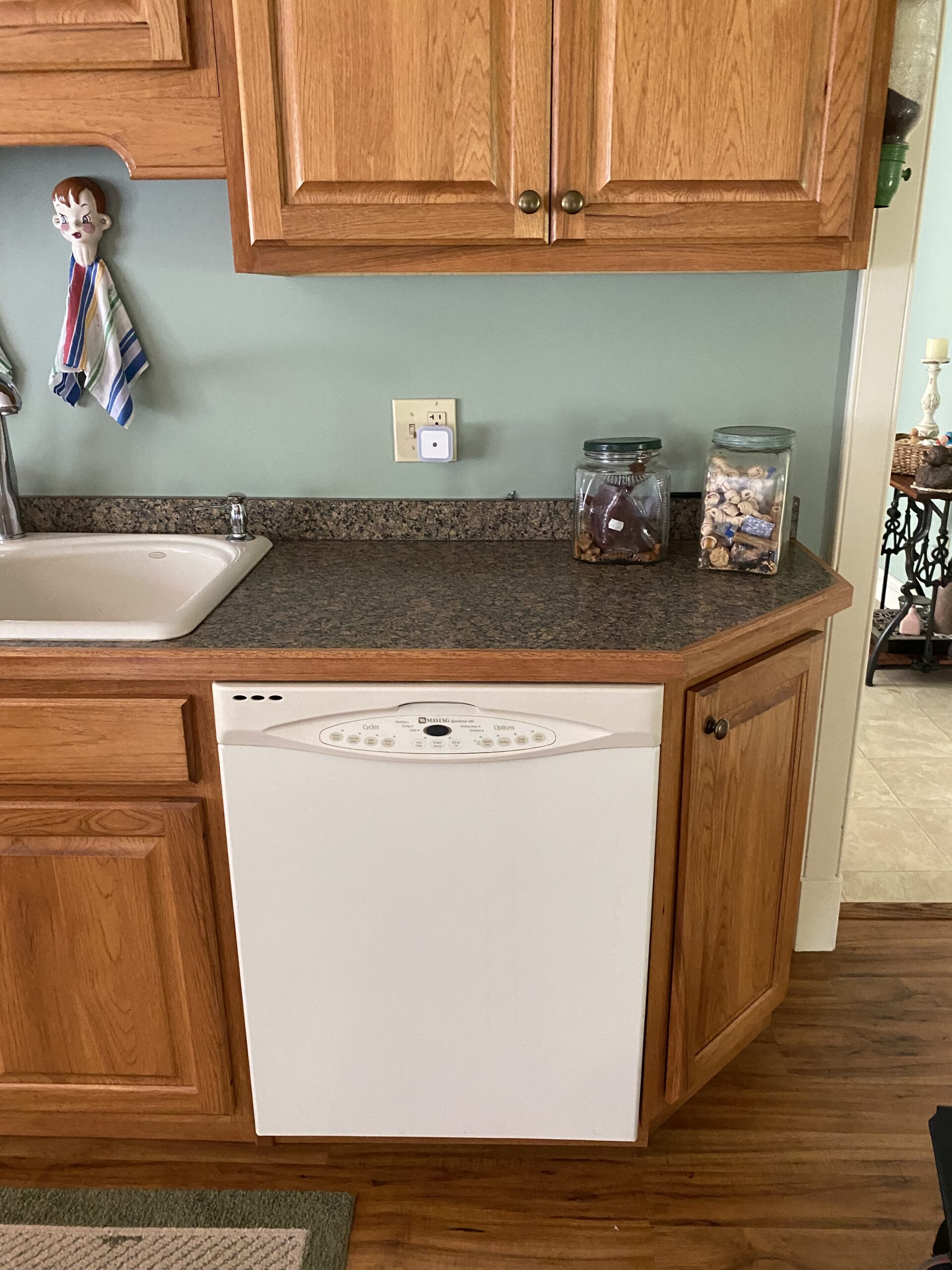 Maytag dishwasher MDB7600AWQ with a new door latch repaired in Canton.