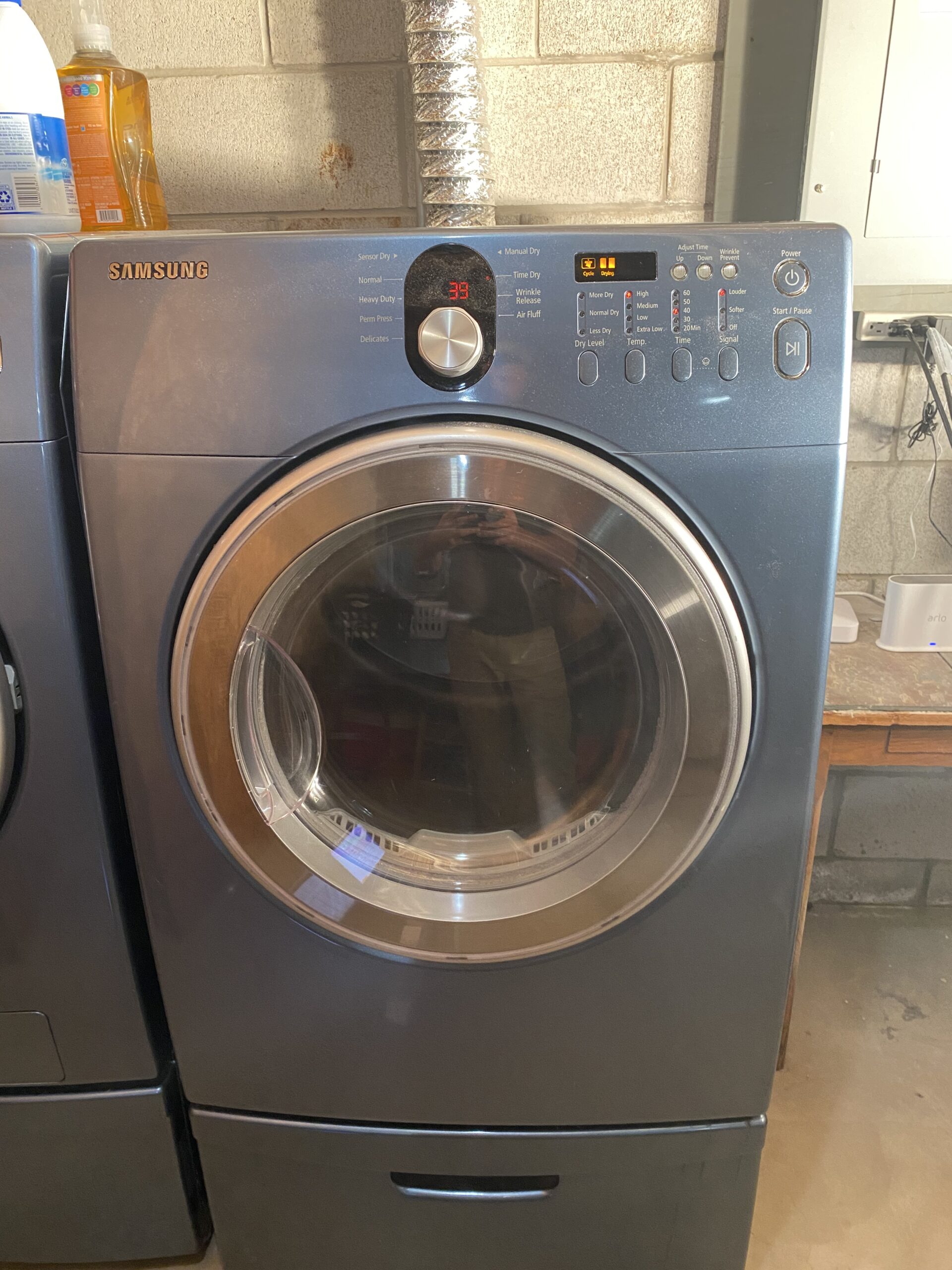 Samsung dryer DV218AEB/XAA thermistor replaced in Massillon, Ohio.