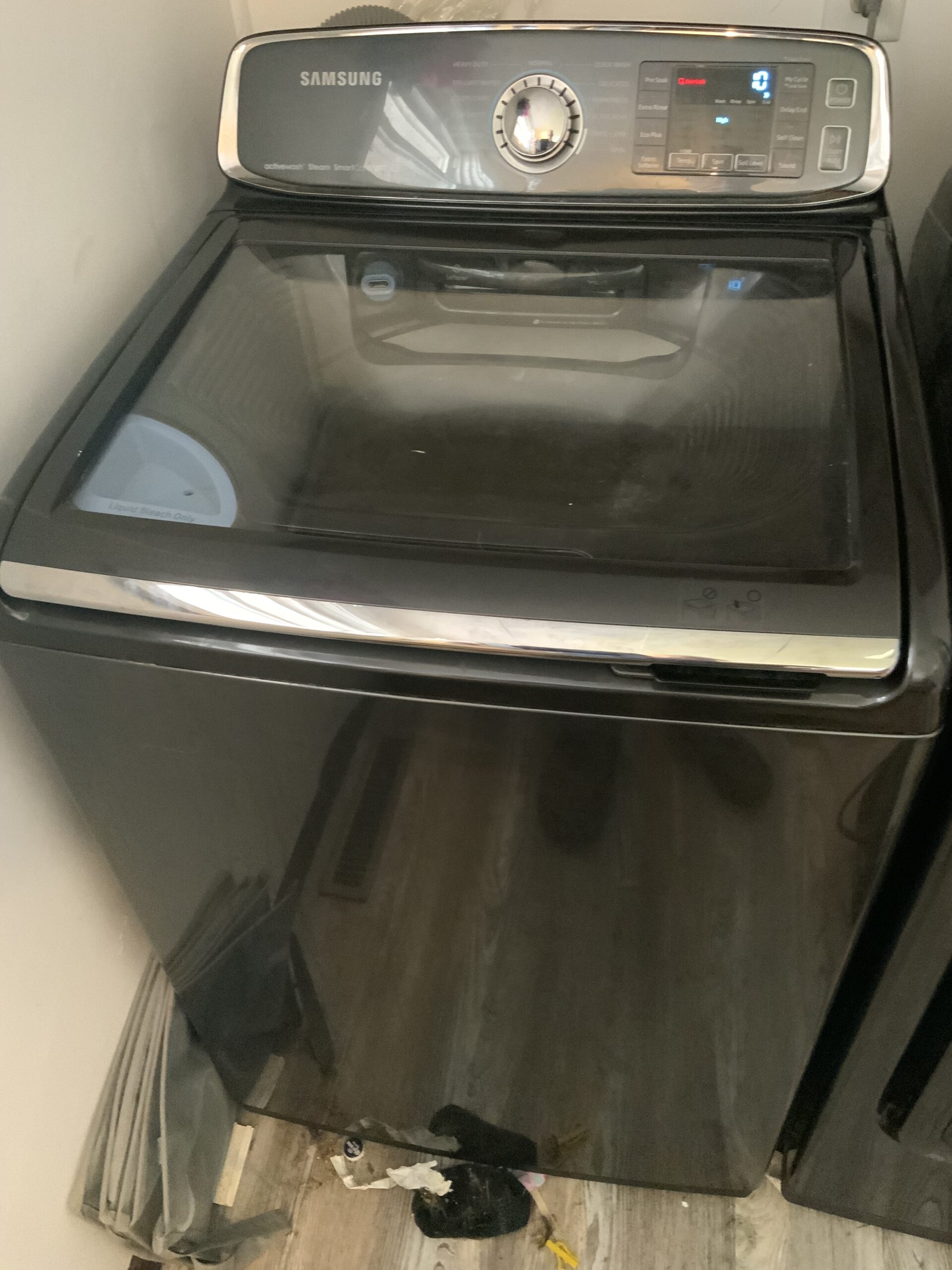 Samsung washer model WA52M7750AV with replaced UI board in Hartville, Ohio.