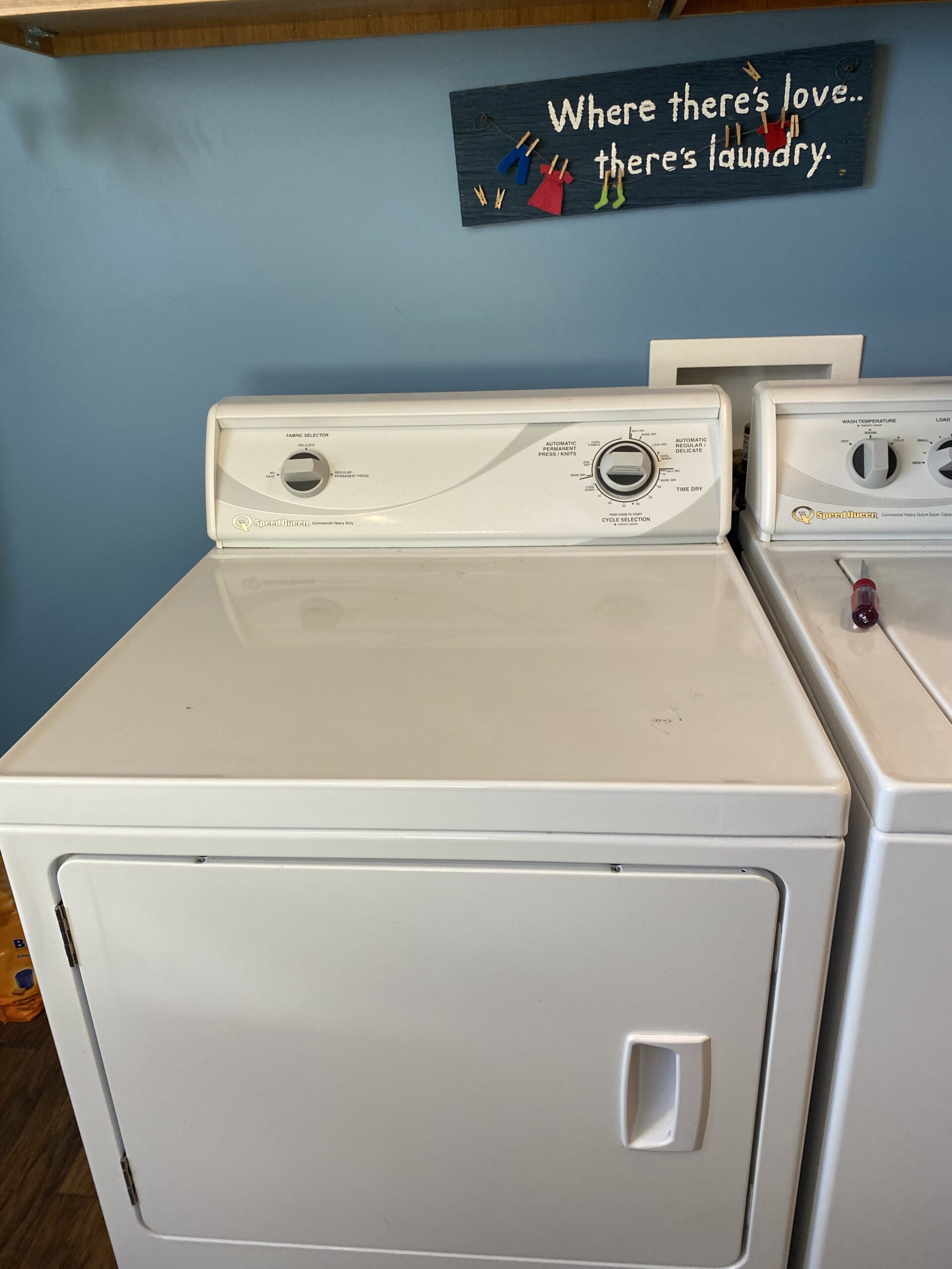 Repaired Speed Queen ADE3SRGS173TW01 dryer heating element in Homeworth.