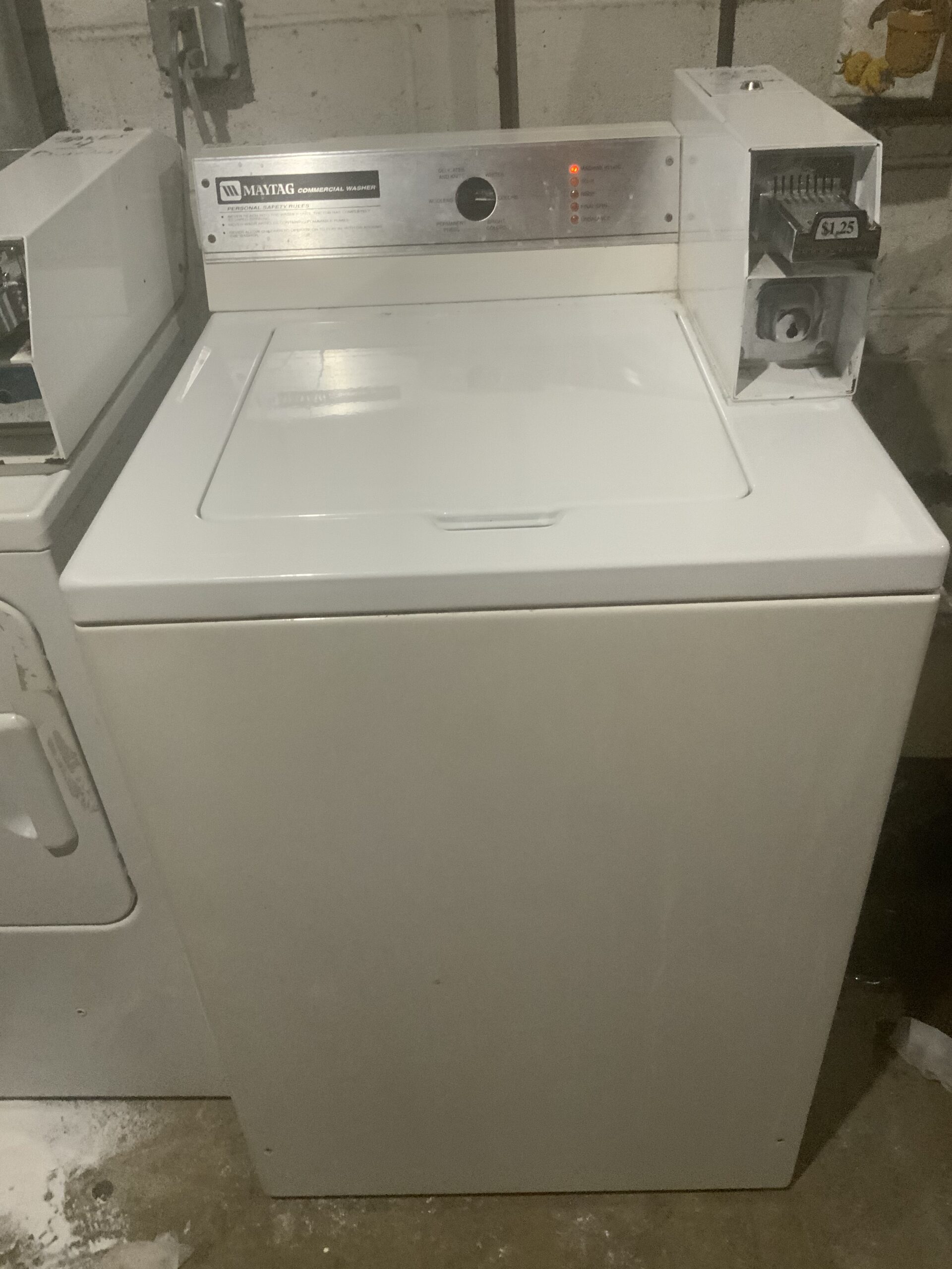 Whirlpool Coin Op washer repair, completed by local technician in Akron.