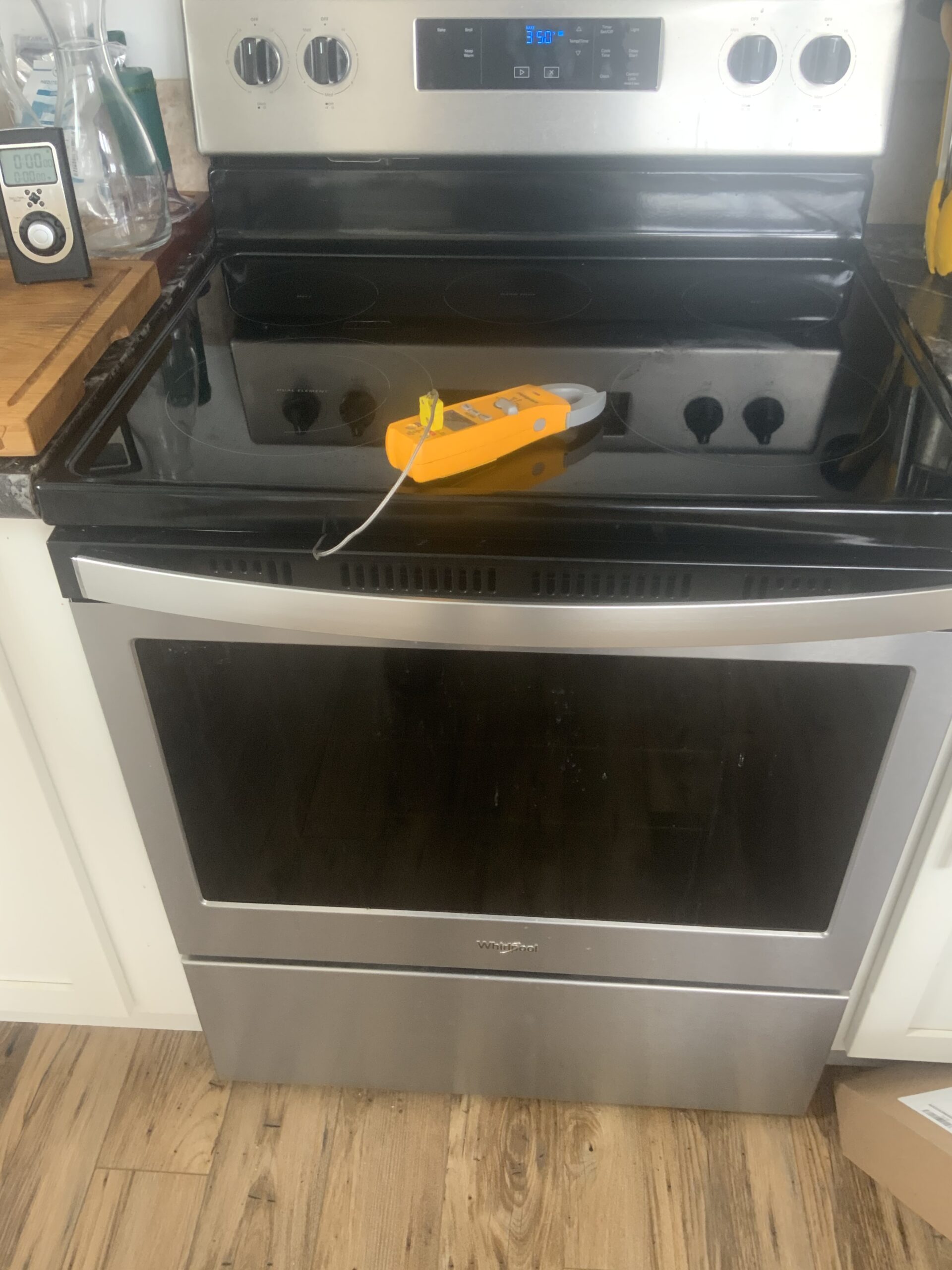 Repaired Whirlpool WFE320M0JS oven in Waynesburg with updated control board.